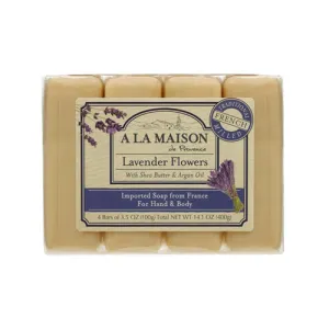 Bar Soap Value Pack Lavender Flowers 4 CT By A La Maison