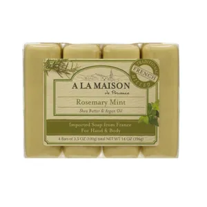 Bar Soap Value Pack Rosemary Mint 4 CT By A La Maison