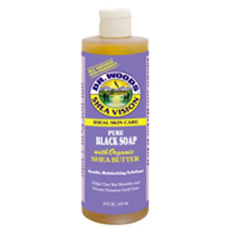 Black Soap With Shea Butter, 16 Oz By Dr.Woods Products