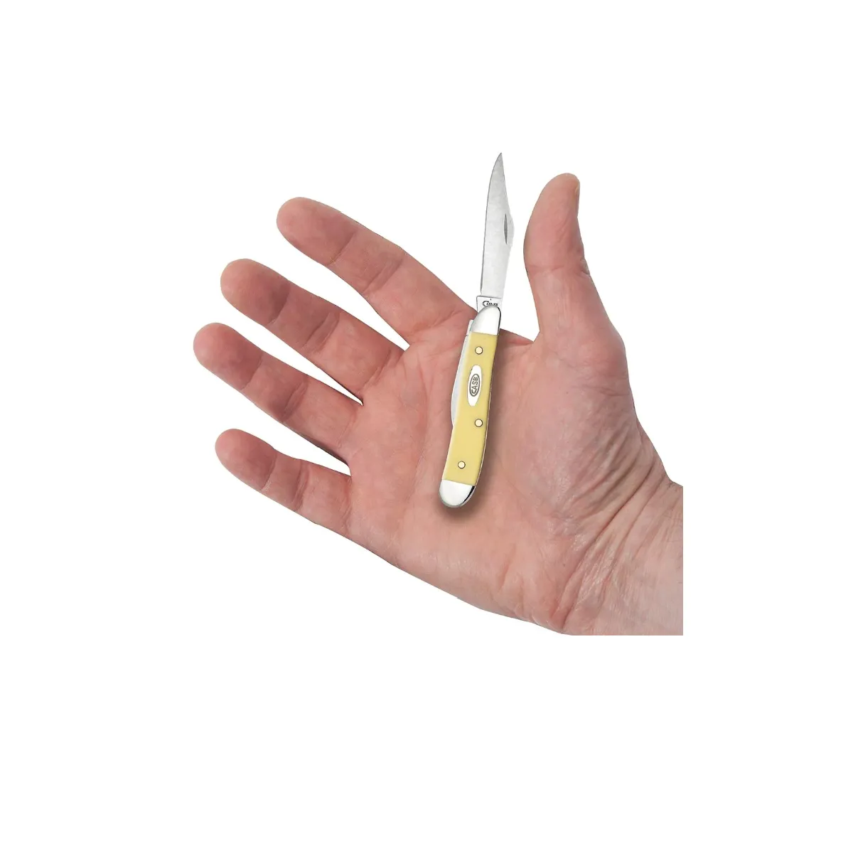 CASE KNIVES YELLOW SYNTHETIC PEANUT