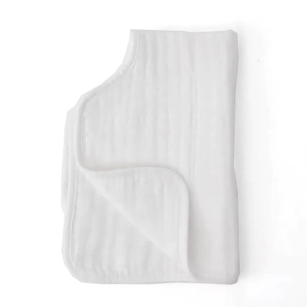 Little Unicorn Single Muslin Burp Cloth White