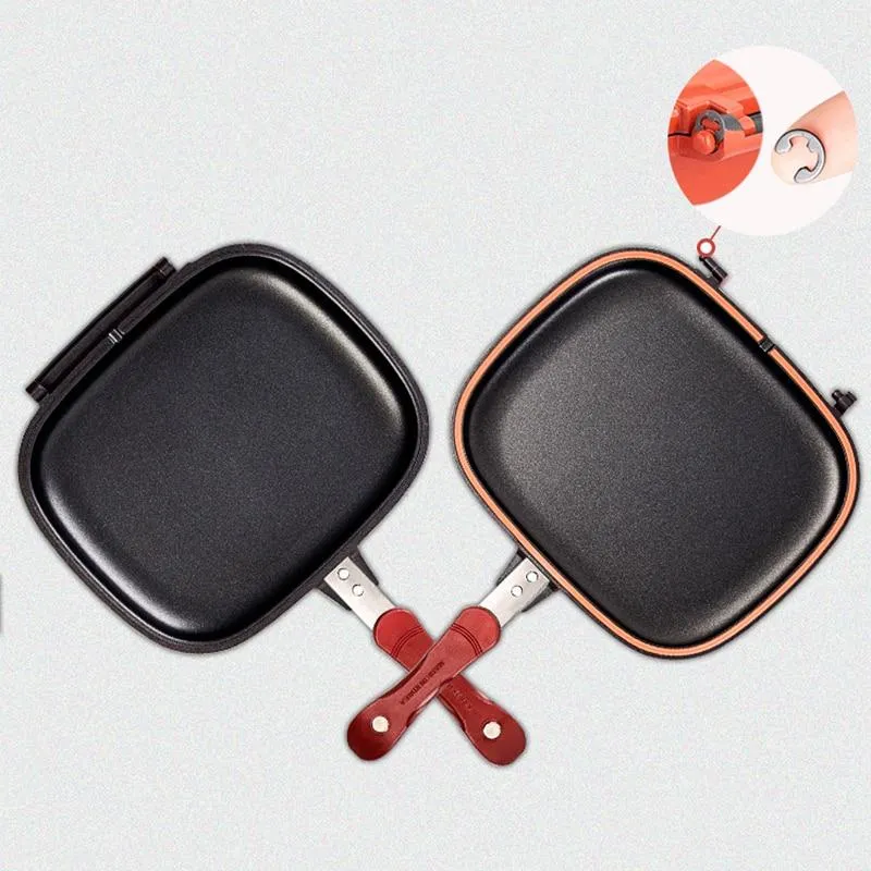 Stainless Steel Double Side Fry Pan